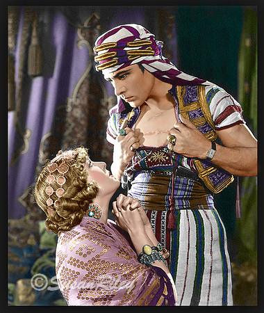 Rudolph Valentino and Vilma Banky