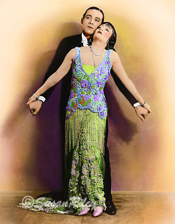 Rudolph Valentino and Gloria Swanson