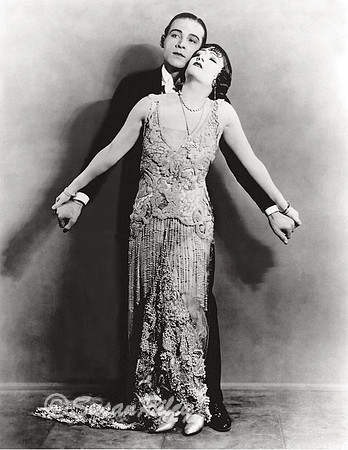 Rudolph Valentino and Gloria Swanson