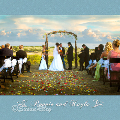 sunset wedding